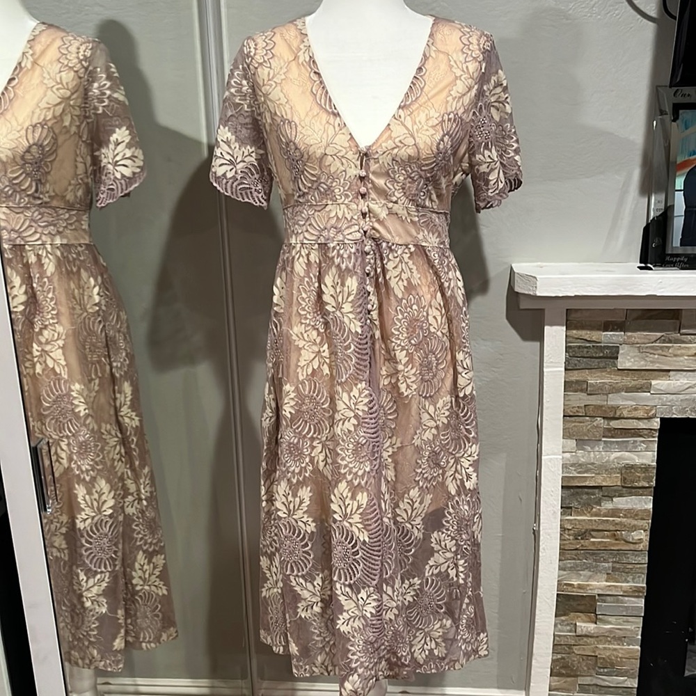 Boho chic Lace midi dress